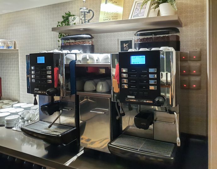 Coffee machines, Marhaba Lounge Singapore T3.